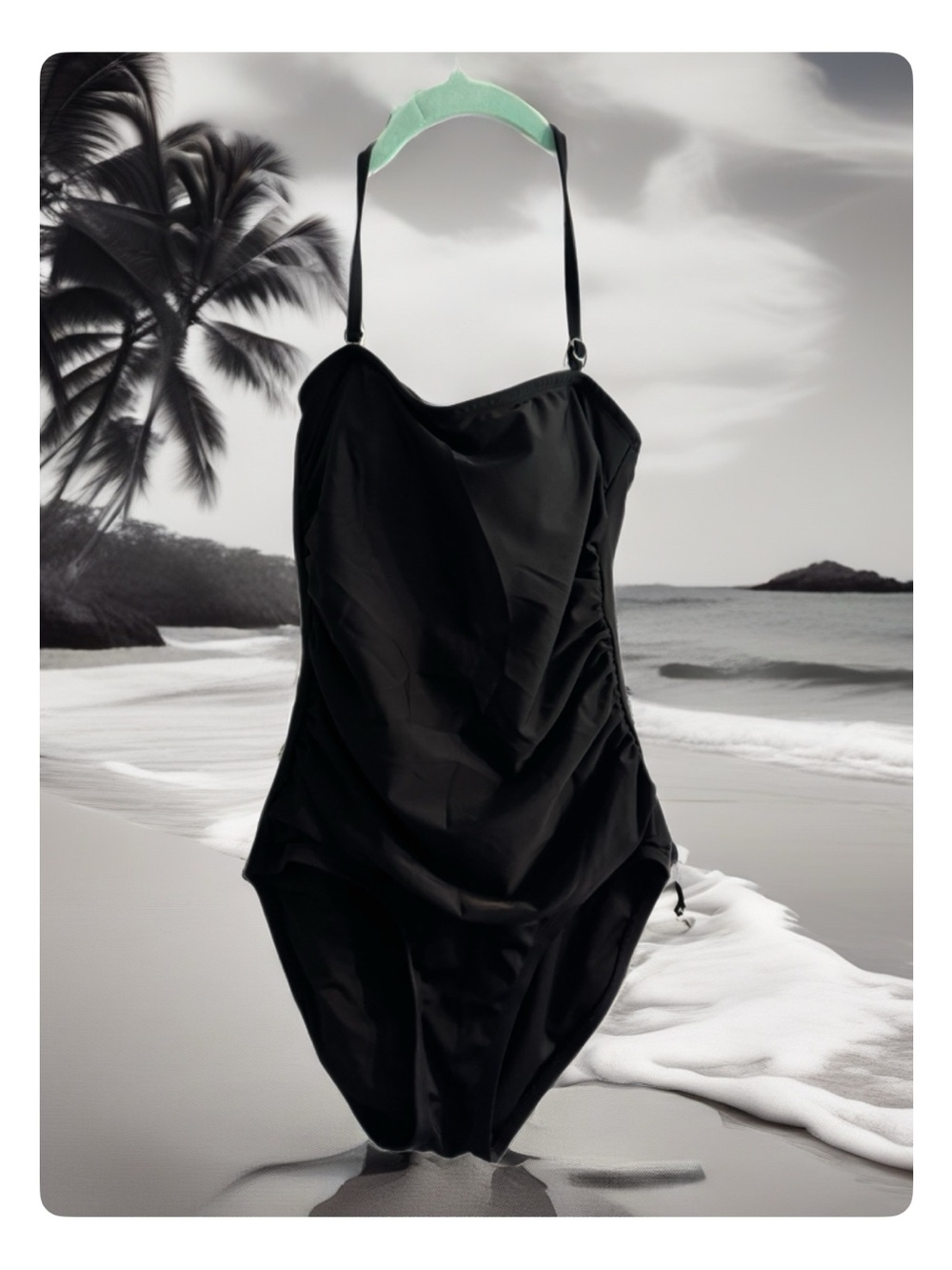 DKNY Black One-Piece Swimsuit